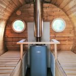 Saunair mobile sauna hire inside interior front centre